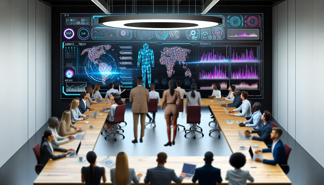 AI agents automating routine tasks in a startup environment.
